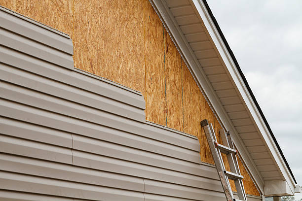 Professional Emergency Siding Repair technician working in Issue, MD
